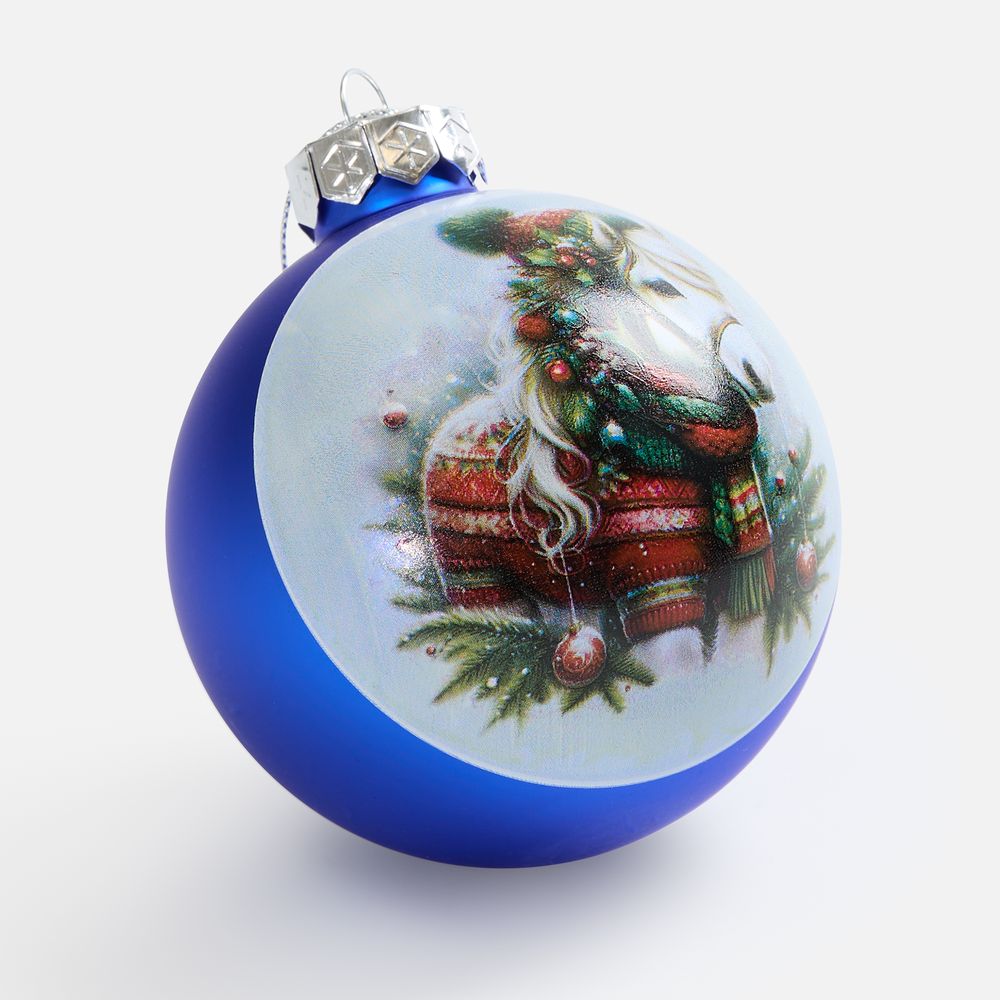 Елочный шар Finery Matt, 10 см