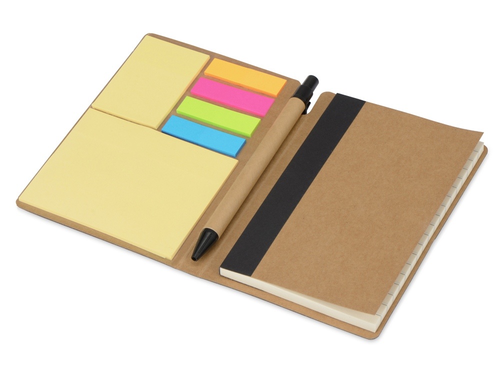 Блокнот А6 Write and stick с ручкой и набором стикеров