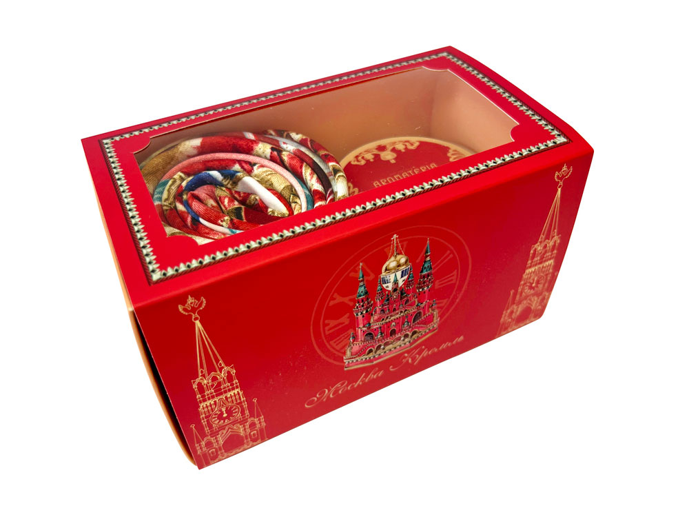 Набор: платок Царевна Лебедь и свеча Вдохновение