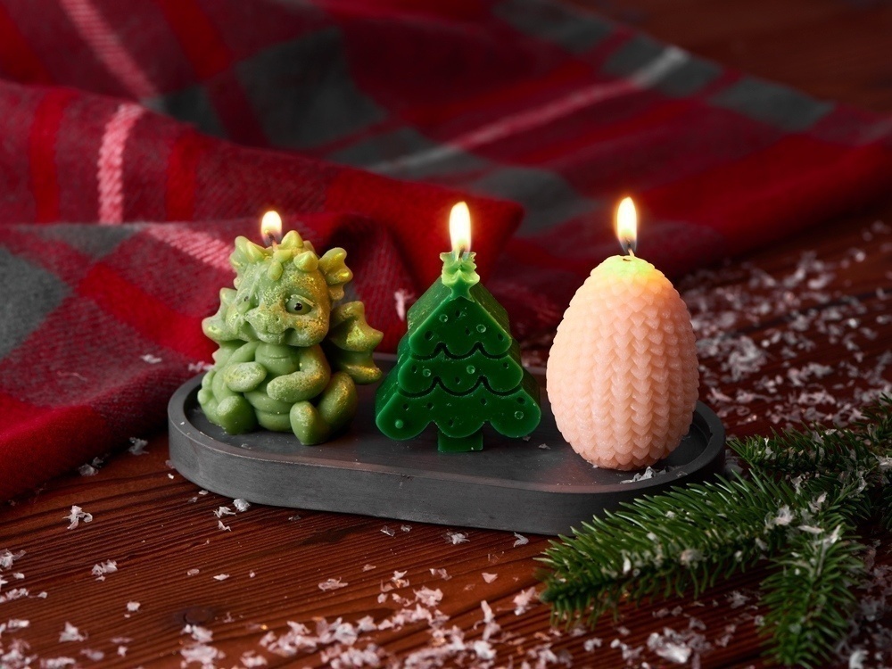 Набор свечей на подставке Год дракона