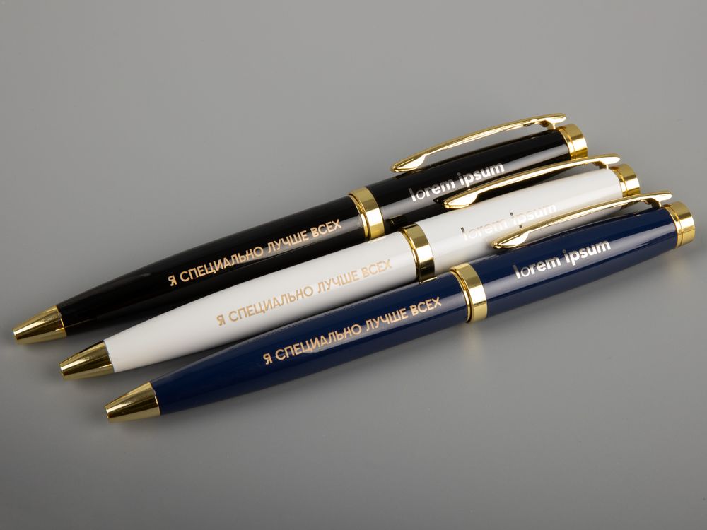 Ручка шариковая Letra Gold, глянцевая