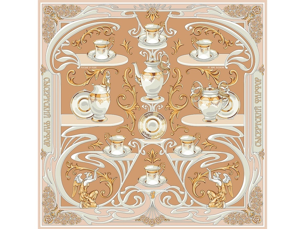 Платок Сысертский фарфор