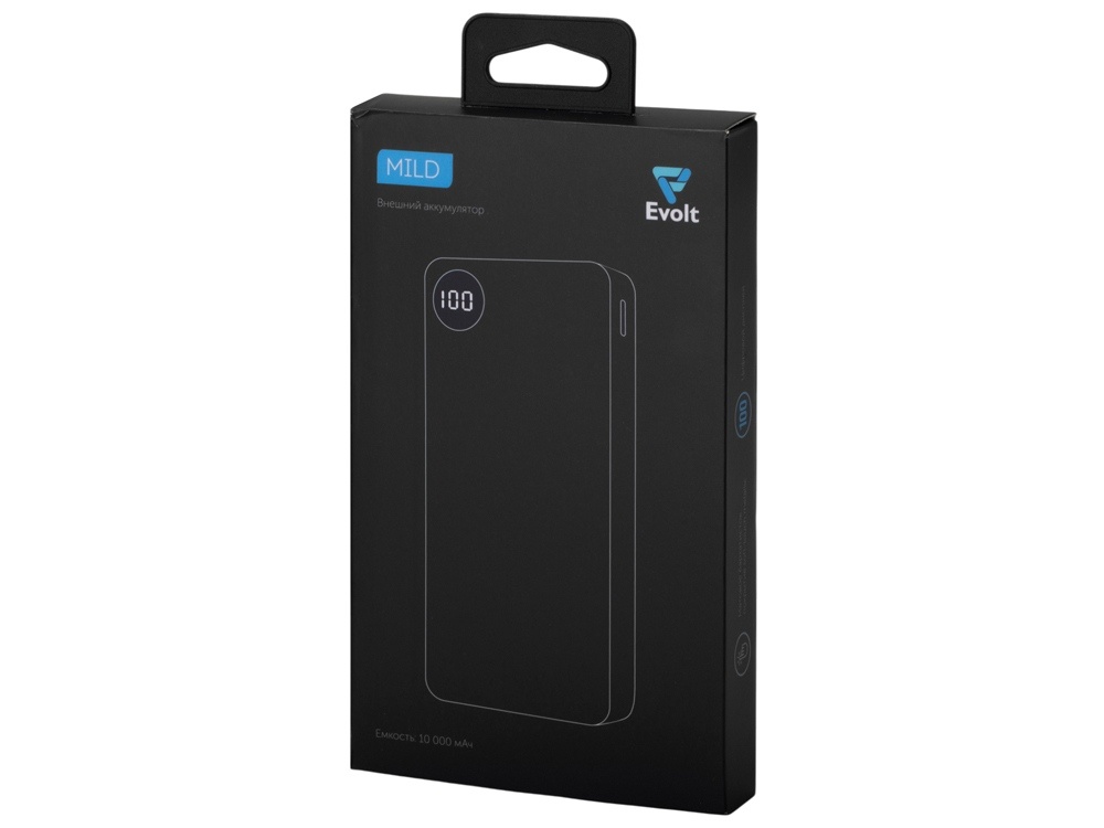 Внешний аккумулятор Mild, soft-touch, 10 000 mAh