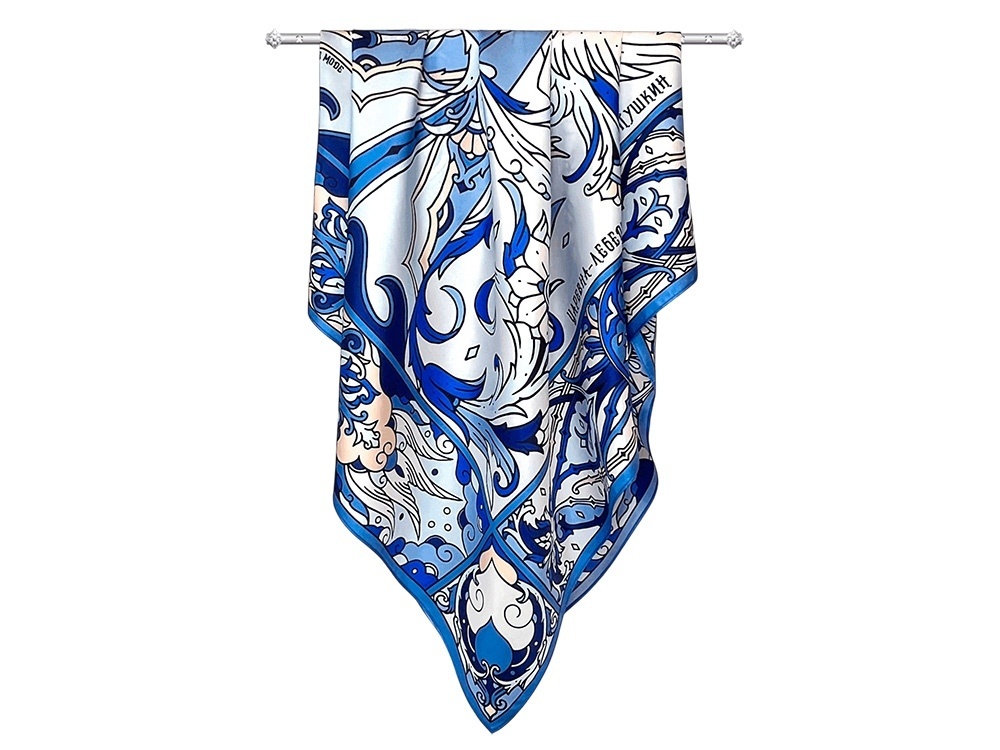 Платок Царевна-Лебедь 100% шелк