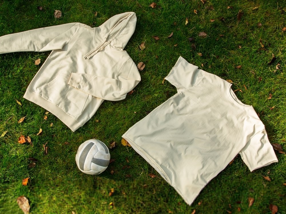 Толстовка с капюшоном Pure из неокрашенного хлопка, мужская