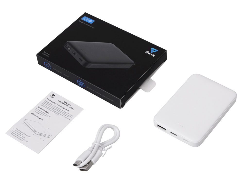 Внешний аккумулятор Simp, 5000 мАч