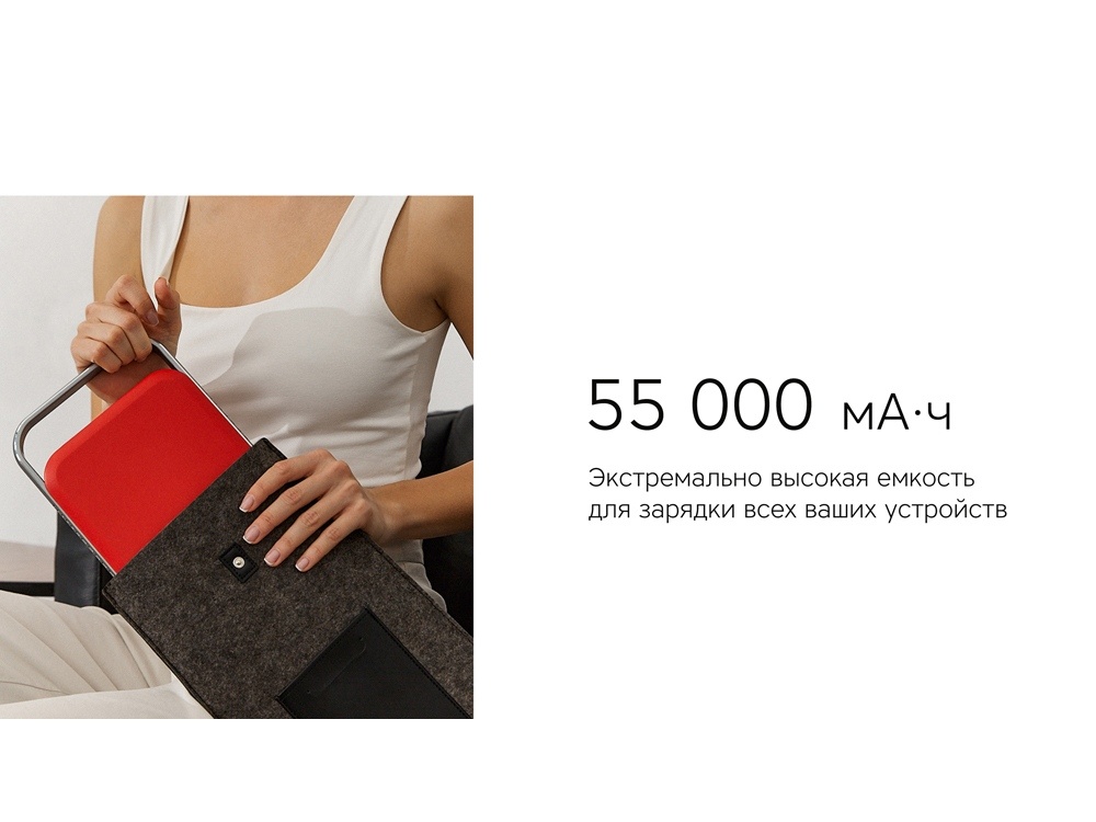 Внешний аккумулятор NEO PRO Saturn для ноутбуков с QC/PD, 55000 mAh