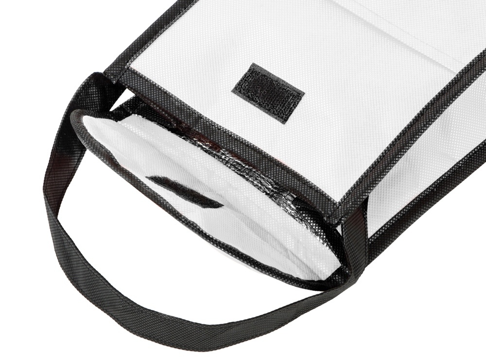 Сумка-холодильник Reviver на липучке из нетканого переработанного материала RPET