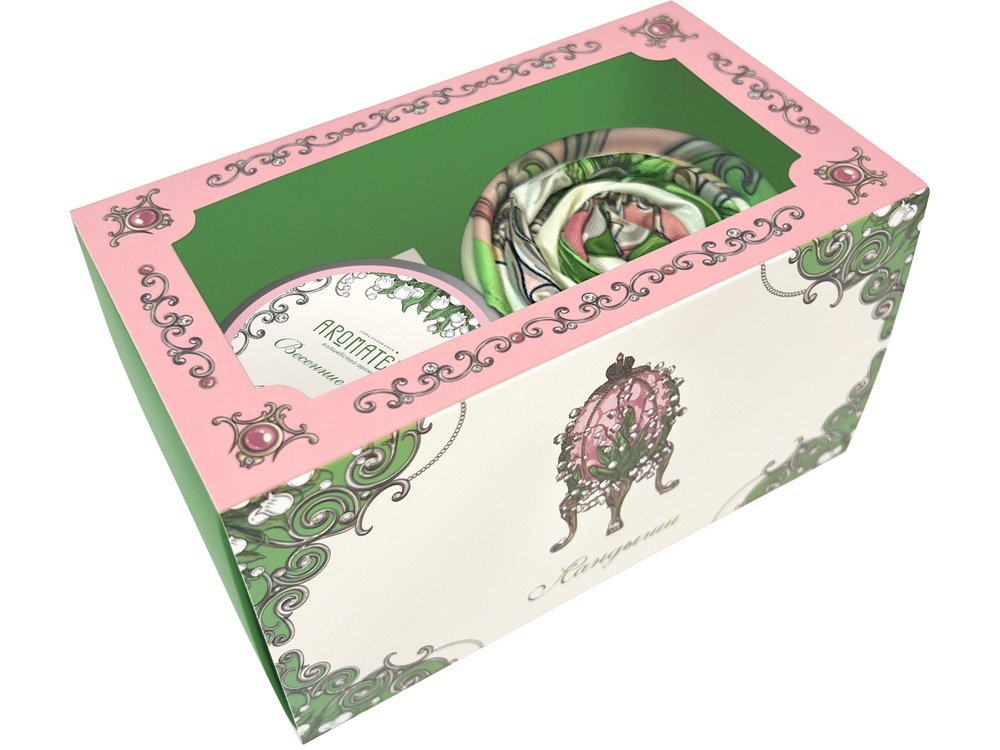 Набор: платок Царевна Лебедь и свеча Вдохновение