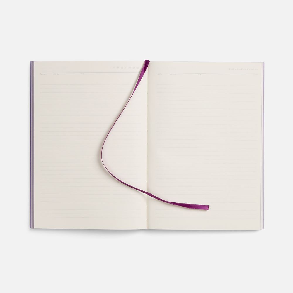 Ежедневник Flat, недатированный, фиолетовый