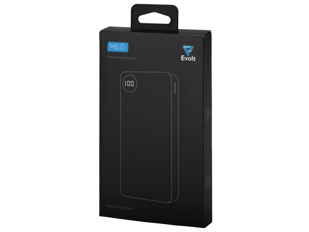 Внешний аккумулятор Mild, soft-touch, 10 000 mAh