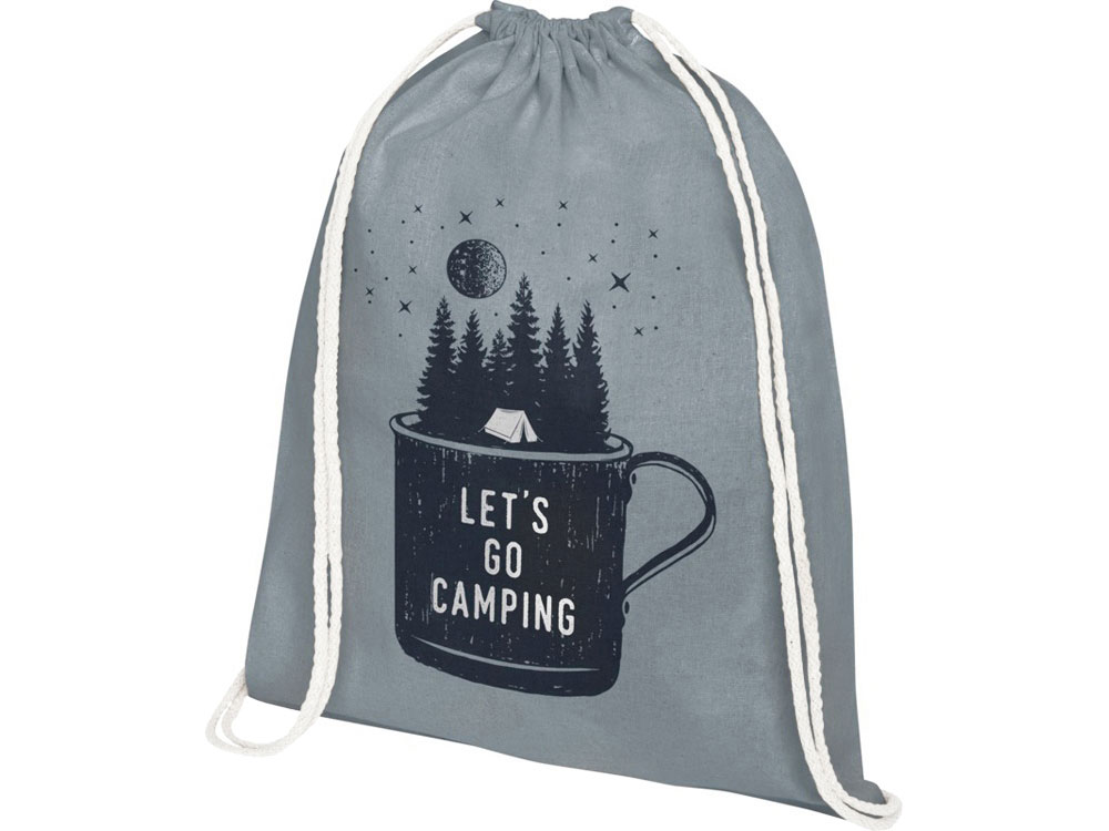 Рюкзак со шнурком Tenes из хлопка 140 г/м²