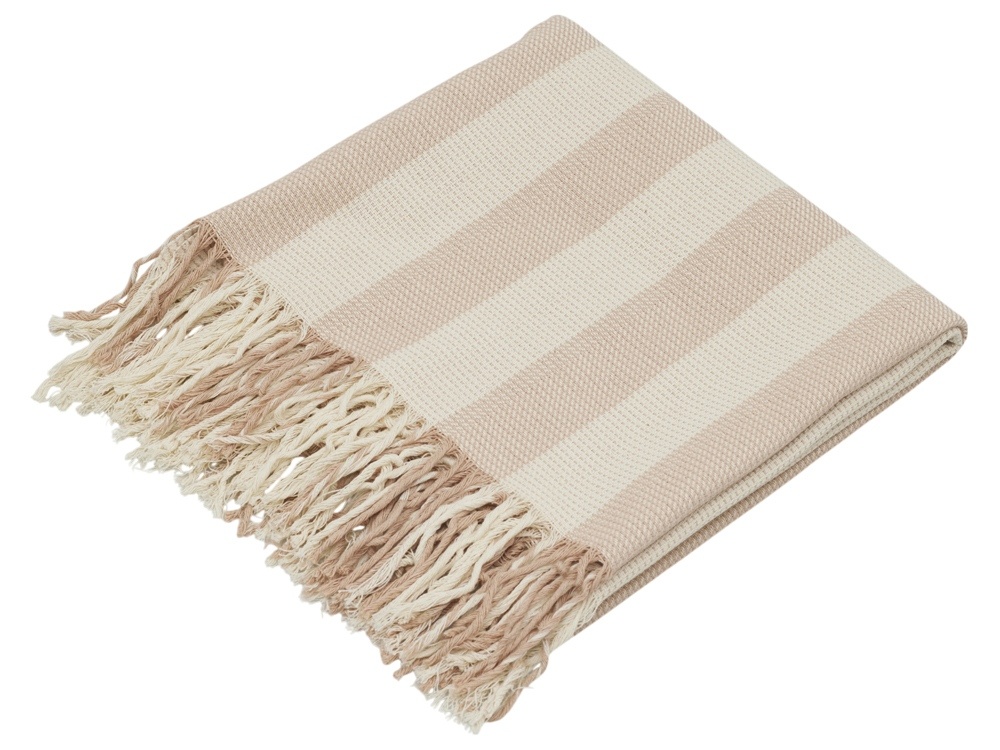 Плед Reglet из хлопка с бахромой