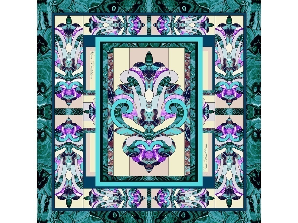 Платок Каменный Цветок