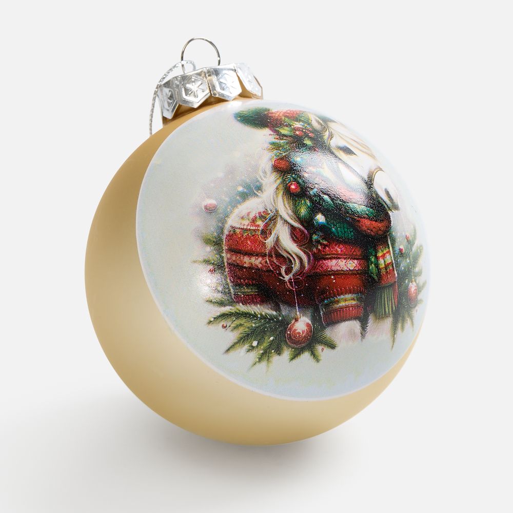 Елочный шар Finery Matt, 10 см