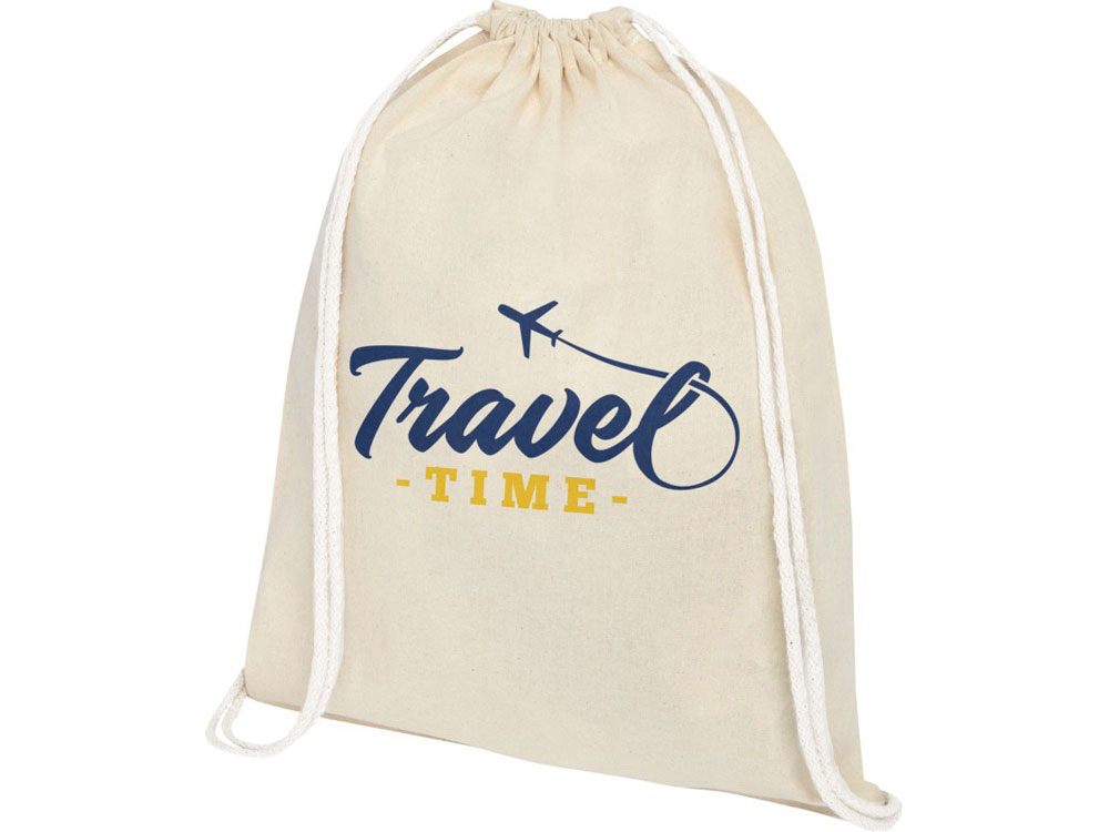 Рюкзак со шнурком Tenes из хлопка 140 г/м²