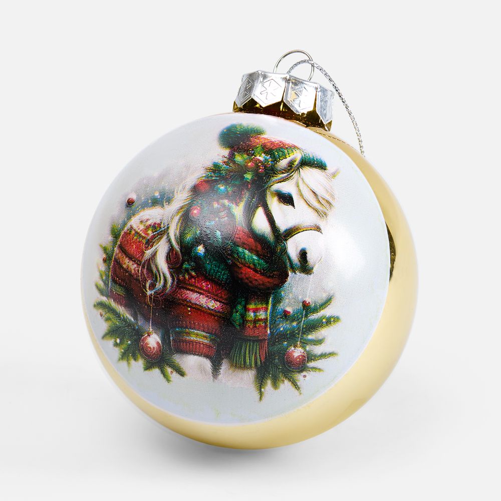 Елочный шар Finery Gloss, 10 см